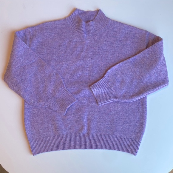 Skies Are Blue New! mock neck sweater in “heathered”Lavender 🧵🪡 - Picture 2 of 11